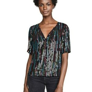 COPY - Velvet by Graham & Spencer Nikky sequin blouse
